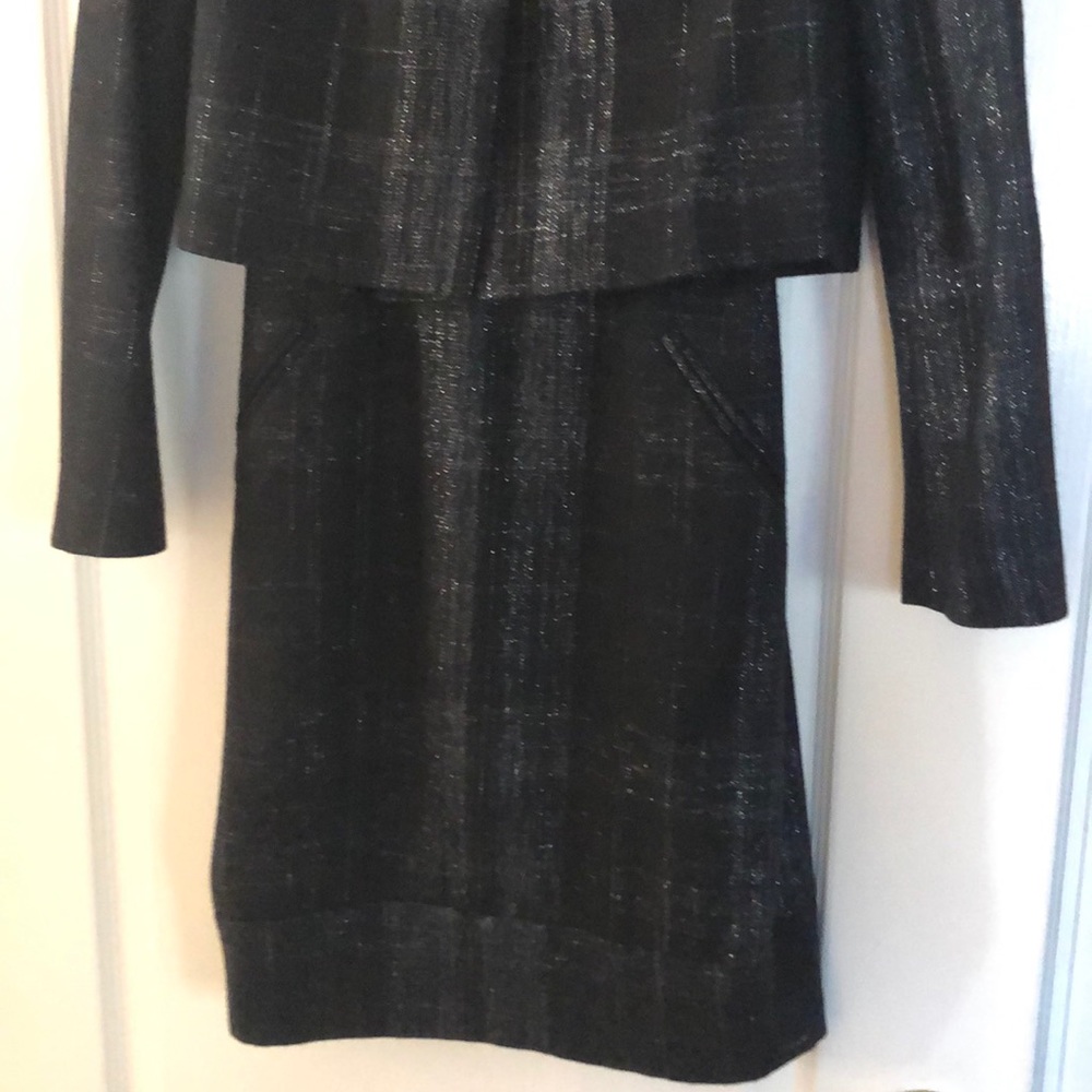 YIGAL AZROUEL BLACK SILVER DRESS JACKET SET-2 - Picture 3 of 8